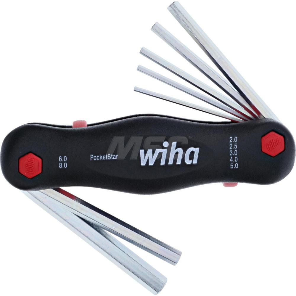 Wiha 35195 Hex Key Sets; Hex Size Range (mm): 2 - 8 Image