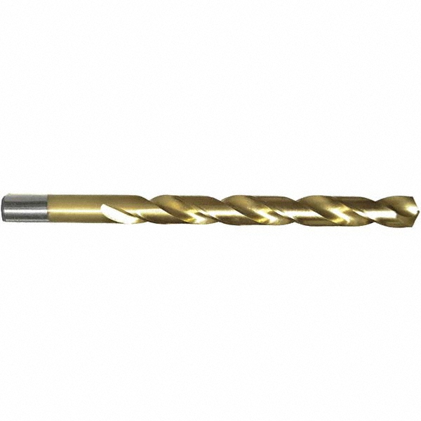 Chicago-Latrobe Jobber Length Drill Bit: #64, 118 ° , High Speed Steel - TiN Coated, 38.1 mm OAL, Right Hand Cut, Spiral Flute, Straight-Cylindrical
