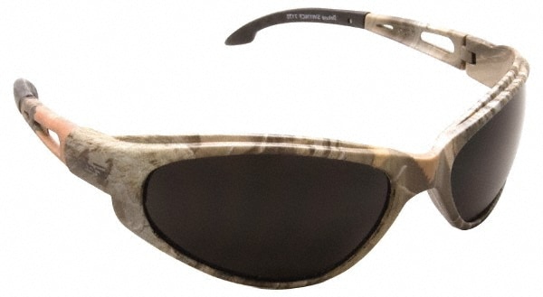 Safety Glass: Scratch-Resistant, Polycarbonate, Smoke Lenses, Full-Framed, UV Protection