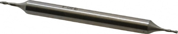 Cleveland C41034 Square End Mill: 3/64 Dia, 9/64 LOC, 3/16 Shank Dia, 2-1/4 OAL, 2 Flutes, High Speed Steel Image