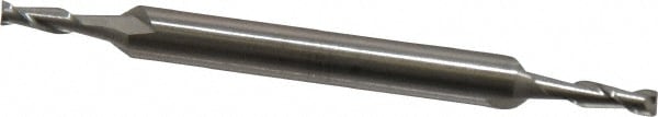 Cleveland C41039 Square End Mill: 3/32 Dia, 9/32 LOC, 3/16 Shank Dia, 2-1/4 OAL, 2 Flutes, High Speed Steel Image