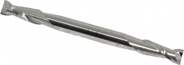 Cleveland C41048 Square End Mill: 3/16 Dia, 1/2 LOC, 3/16 Shank Dia, 2-1/4 OAL, 2 Flutes, High Speed Steel Image