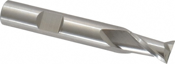 Cleveland C42612 Square End Mill: 3/8 Dia, 9/16 LOC, 3/8 Shank Dia, 2-1/2 OAL, 2 Flutes, Cobalt Image