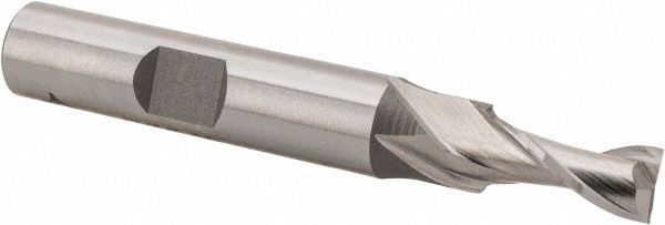 Cleveland C32485 Square End Mill: 17/64 Dia, 9/16 LOC, 3/8 Shank Dia, 2-1/2 OAL, 2 Flutes, Cobalt Image