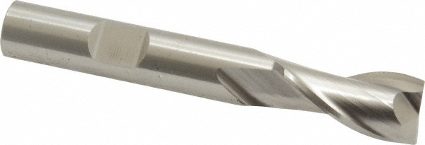 Cleveland C32494 Square End Mill: 7/16 Dia, 13/16 LOC, 3/8 Shank Dia, 2-11/16 OAL, 2 Flutes, Cobalt Image