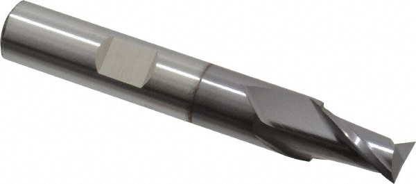 Cleveland C32540 Square End Mill: 11/32 Dia, 9/16 LOC, 3/8 Shank Dia, 2-1/2 OAL, 2 Flutes, Cobalt Image