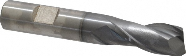 Cleveland C32551 Square End Mill: 5/8 Dia, 1-5/16 LOC, 5/8 Shank Dia, 3-1/4 OAL, 2 Flutes, Cobalt Image