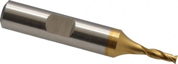 Cleveland C32498 Square End Mill: 1/8 Dia, 3/8 LOC, 3/8 Shank Dia, 2-5/16 OAL, 2 Flutes, Cobalt Image