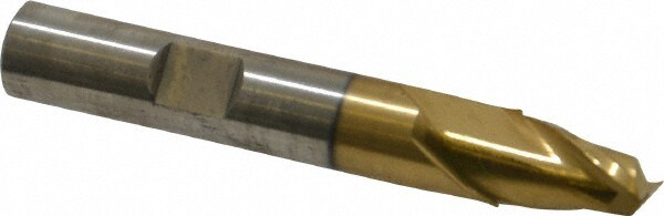 Cleveland C32511 Square End Mill: 11/32 Dia, 9/16 LOC, 3/8 Shank Dia, 2-1/2 OAL, 2 Flutes, Cobalt Image