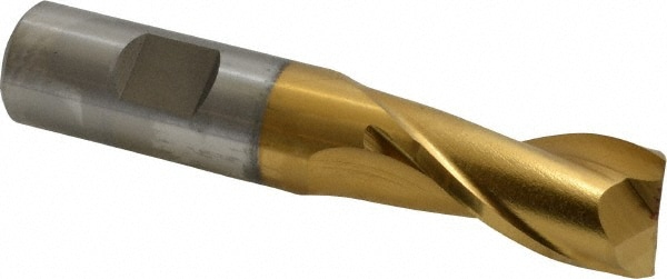 Cleveland C32523 Square End Mill: 3/4 Dia, 1-5/16 LOC, 3/4 Shank Dia, 3-7/8 OAL, 2 Flutes, Cobalt Image