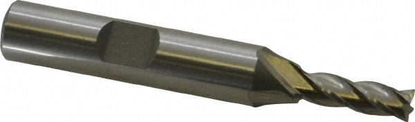 Cleveland C33144 Square End Mill: 13/64 Dia, 5/8 LOC, 3/8 Shank Dia, 2-7/16 OAL, 4 Flutes, High Speed Steel Image