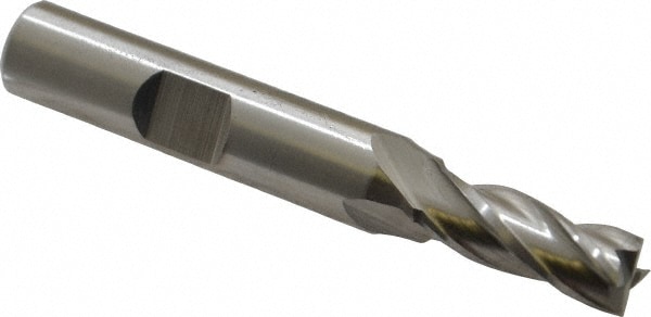 Cleveland C33149 Square End Mill: 19/64 Dia, 3/4 LOC, 3/8 Shank Dia, 2-1/2 OAL, 4 Flutes, High Speed Steel Image