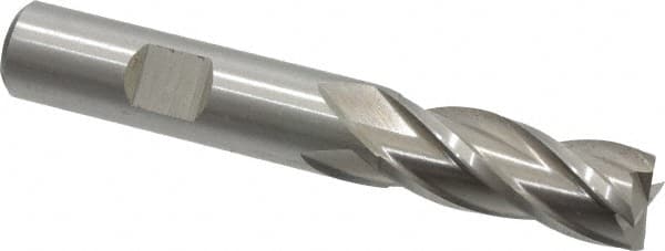 Cleveland C33203 HG-4C High Speed Steel Single End Multi-Flute Center Cutting Finisher End Mill