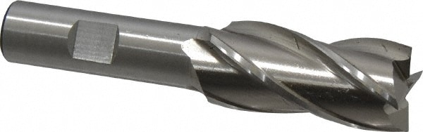 Cleveland C33173 Square End Mill: 7/8 Dia, 1-7/8 LOC, 5/8 Shank Dia, 4 OAL, 4 Flutes, High Speed Steel Image