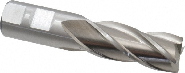 Cleveland C41268 Square End Mill: 7/8 Dia, 1-7/8 LOC, 7/8 Shank Dia, 4-1/8 OAL, 4 Flutes, High Speed Steel Image