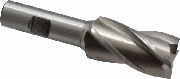 Cleveland C33178 Square End Mill: 1 Dia, 1-7/8 LOC, 5/8 Shank Dia, 4 OAL, 4 Flutes, High Speed Steel Image