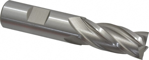 Cleveland C33167 Square End Mill: 23/32 Dia, 1-5/8 LOC, 3/4 Shank Dia, 3-7/8 OAL, 4 Flutes, High Speed Steel Image