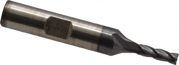 Cleveland C33242 Square End Mill: 5/32 Dia, 1/2 LOC, 3/8 Shank Dia, 2-3/8 OAL, 4 Flutes, High Speed Steel Image