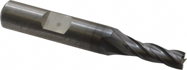 Cleveland C33247 Square End Mill: 15/64 Dia, 5/8 LOC, 3/8 Shank Dia, 2-7/16 OAL, 4 Flutes, High Speed Steel Image