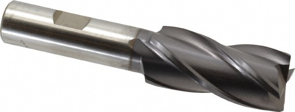 Cleveland C33281 Square End Mill: 7/8 Dia, 1-7/8 LOC, 5/8 Shank Dia, 4 OAL, 4 Flutes, High Speed Steel Image