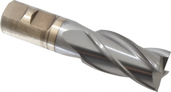 Cleveland C33289 Square End Mill: 1 Dia, 1-7/8 LOC, 7/8 Shank Dia, 4-1/8 OAL, 4 Flutes, High Speed Steel Image