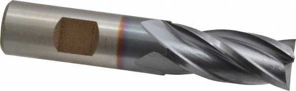 Cleveland C33274 Square End Mill: 23/32 Dia, 1-5/8 LOC, 3/4 Shank Dia, 3-7/8 OAL, 4 Flutes, High Speed Steel Image