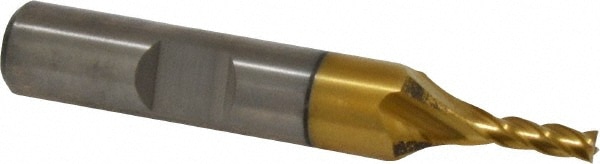 Cleveland C41520 Square End Mill: 1/8 Dia, 3/8 LOC, 3/8 Shank Dia, 2-5/16 OAL, 4 Flutes, High Speed Steel Image