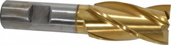 Cleveland C33228 Square End Mill: 1 Dia, 1-7/8 LOC, 3/4 Shank Dia, 4-1/8 OAL, 4 Flutes, High Speed Steel Image