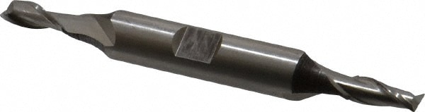 Cleveland C42055 Square End Mill: 13/64 Dia, 1/2 LOC, 3/8 Shank Dia, 3-1/4 OAL, 2 Flutes, High Speed Steel Image