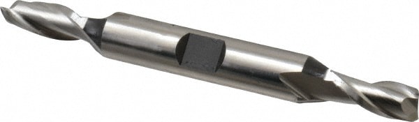 Cleveland C42060 Square End Mill: 9/32 Dia, 9/16 LOC, 3/8 Shank Dia, 3-3/8 OAL, 2 Flutes, High Speed Steel Image