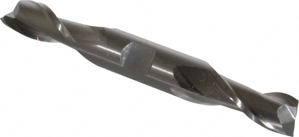 Cleveland C42074 Square End Mill: 9/16 Dia, 1-1/8 LOC, 5/8 Shank Dia, 5 OAL, 2 Flutes, High Speed Steel Image