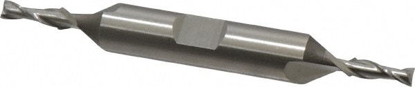 Cleveland C33626 Square End Mill: 9/64 Dia, 7/16 LOC, 3/8 Shank Dia, 3-1/8 OAL, 2 Flutes, High Speed Steel Image