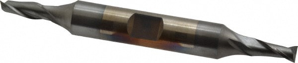 Cleveland C33693 Square End Mill: 3/16 Dia, 7/16 LOC, 3/8 Shank Dia, 3-1/4 OAL, 2 Flutes, High Speed Steel Image