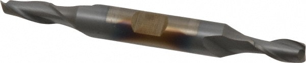 Cleveland C33697 Square End Mill: 1/4 Dia, 1/2 LOC, 3/8 Shank Dia, 3-3/8 OAL, 2 Flutes, High Speed Steel Image