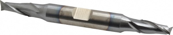 Cleveland C33698 Square End Mill: 17/64 Dia, 9/16 LOC, 3/8 Shank Dia, 3-3/8 OAL, 2 Flutes, High Speed Steel Image