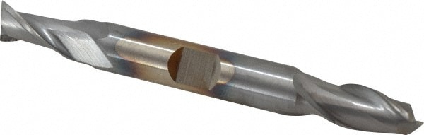 Cleveland C33703 Square End Mill: 11/32 Dia, 9/16 LOC, 3/8 Shank Dia, 3-1/2 OAL, 2 Flutes, High Speed Steel Image