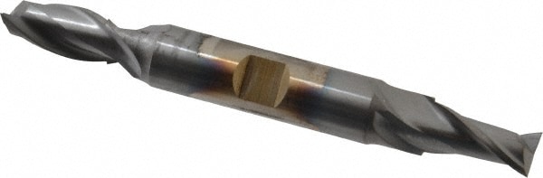 Cleveland C33707 Square End Mill: 13/32 Dia, 13/16 LOC, 1/2 Shank Dia, 4-1/8 OAL, 2 Flutes, High Speed Steel Image