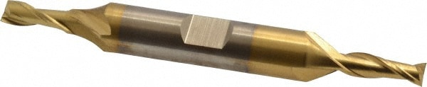 Cleveland C33652 Square End Mill: 3/16 Dia, 7/16 LOC, 3/8 Shank Dia, 3-1/4 OAL, 2 Flutes, High Speed Steel Image