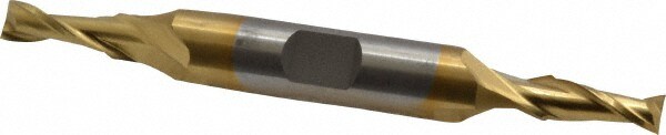 Cleveland C33653 Square End Mill: 13/64 Dia, 1/2 LOC, 3/8 Shank Dia, 3-1/4 OAL, 2 Flutes, High Speed Steel Image