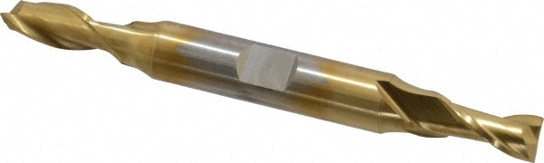 Cleveland C33658 Square End Mill: 9/32 Dia, 9/16 LOC, 3/8 Shank Dia, 3-3/8 OAL, 2 Flutes, High Speed Steel Image