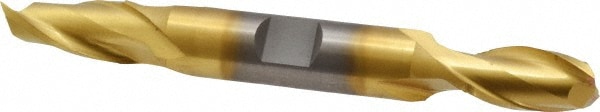 Cleveland C33668 Square End Mill: 7/16 Dia, 13/16 LOC, 1/2 Shank Dia, 4-1/8 OAL, 2 Flutes, High Speed Steel Image