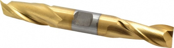 Cleveland C33676 Square End Mill: 5/8 Dia, 1-1/8 LOC, 5/8 Shank Dia, 5 OAL, 2 Flutes, High Speed Steel Image