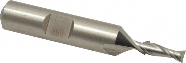 Cleveland C33730 Square End Mill: 5/32 Dia, 7/16 LOC, 3/8 Shank Dia, 2-3/8 OAL, 2 Flutes, High Speed Steel Image