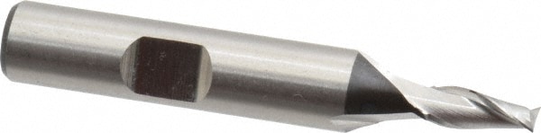 Cleveland C41604 Square End Mill: 3/16 Dia, 7/16 LOC, 3/8 Shank Dia, 2-3/8 OAL, 2 Flutes, High Speed Steel Image