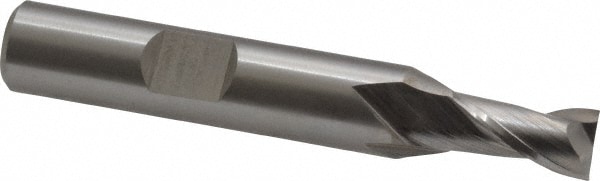 Cleveland C33736 Square End Mill: 9/32 Dia, 9/16 LOC, 3/8 Shank Dia, 2-1/2 OAL, 2 Flutes, High Speed Steel Image