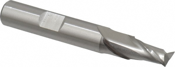 Cleveland C41609 Square End Mill: 5/16 Dia, 9/16 LOC, 3/8 Shank Dia, 2-1/2 OAL, 2 Flutes, High Speed Steel Image