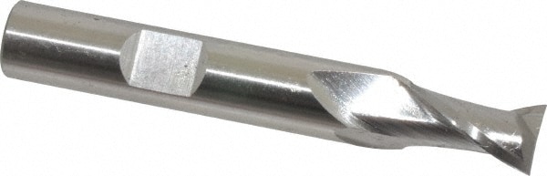 Cleveland C33740 Square End Mill: 23/64 Dia, 9/16 LOC, 3/8 Shank Dia, 2-1/2 OAL, 2 Flutes, High Speed Steel Image