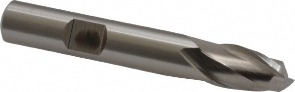 Cleveland C41612 Square End Mill: 3/8 Dia, 9/16 LOC, 3/8 Shank Dia, 2-1/2 OAL, 2 Flutes, High Speed Steel Image