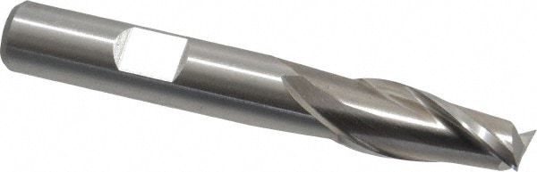 Cleveland C33741 Square End Mill: 25/64 Dia, 13/16 LOC, 3/8 Shank Dia, 2-11/16 OAL, 2 Flutes, High Speed Steel Image