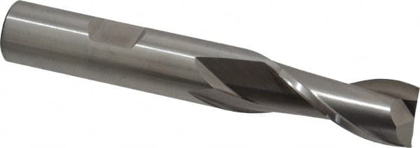 Cleveland C33511 HGA-2 High Speed Steel Single End 2-Flute Center Cutting High-Helix Finisher End Mill